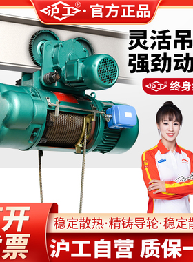 沪工CD1钢丝绳电动葫芦380v起重吊葫芦1吨2吨3吨提升机电动升降机