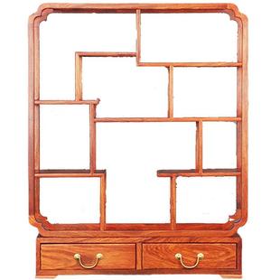 博古架小多宝阁茶壶架子桌面摆件展示架茶具收纳置物架实木古董架