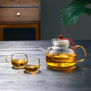 耐热玻璃煮茶壶泡茶壶加厚防爆家用待客耐高温水壶过滤果茶壶茶具