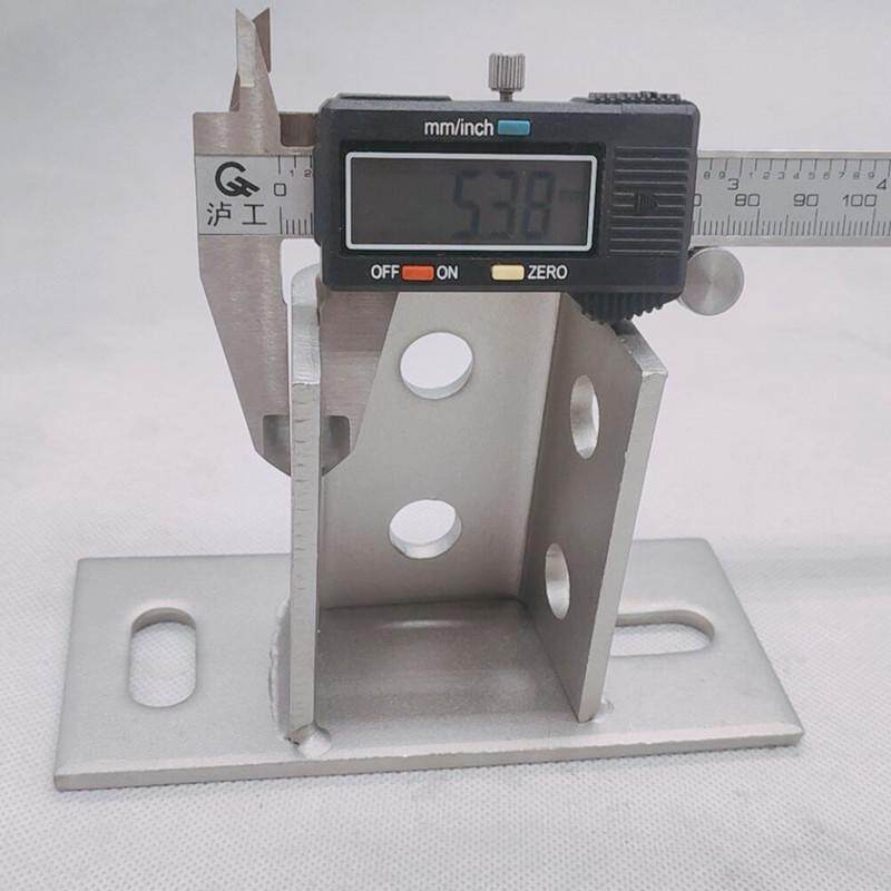 304不锈钢C型钢底n座光伏支架固定立柱地脚不锈钢C型钢配件牛腿30