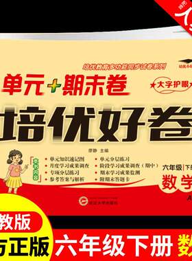 六年级下册试卷测试卷数学培优好卷配套人教版 小学6年纪同步练习册应用题计算题强化专项训练小升初单元期中期末冲刺100分卷子