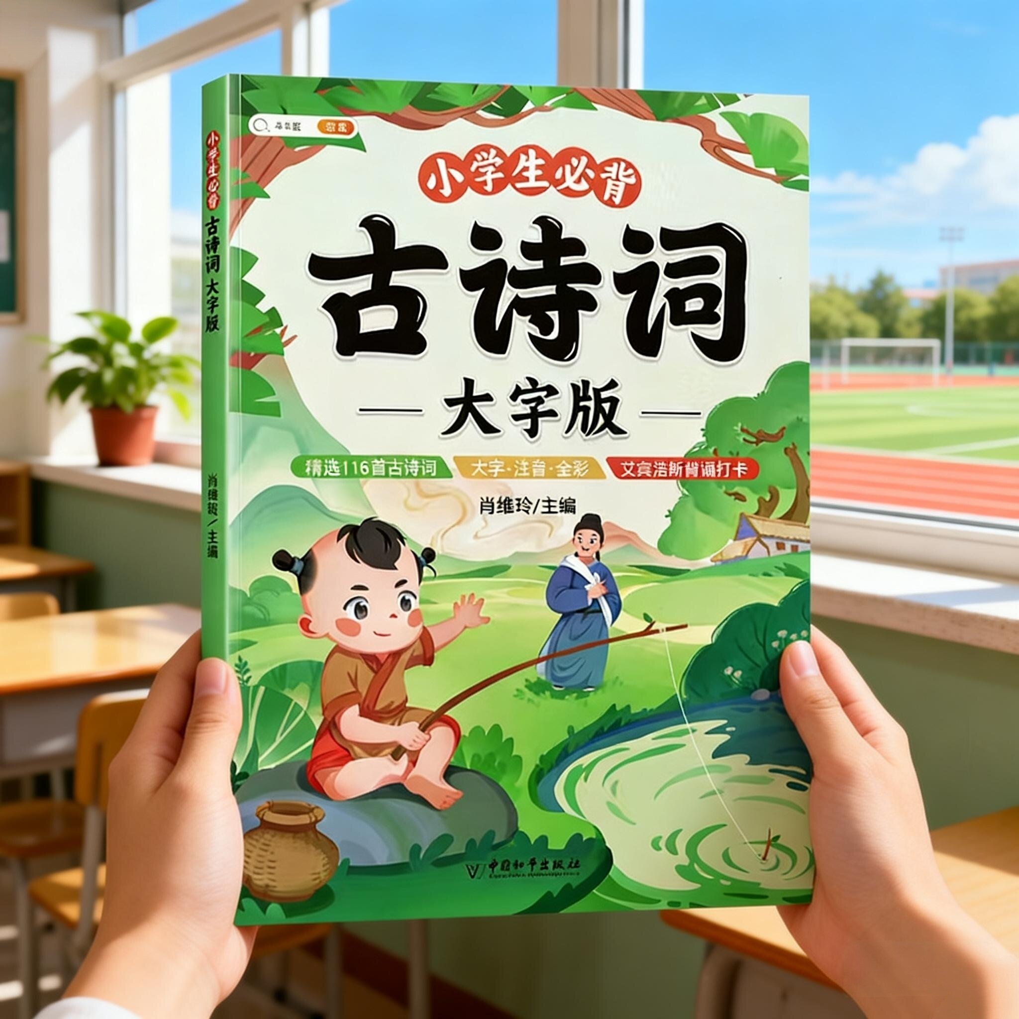 【天辅任】小学生必背古诗词大字版75十80首注音版小学一到六年级古诗书大全儿童唐诗三百首幼儿早教启蒙正版全集文言文同步人教版