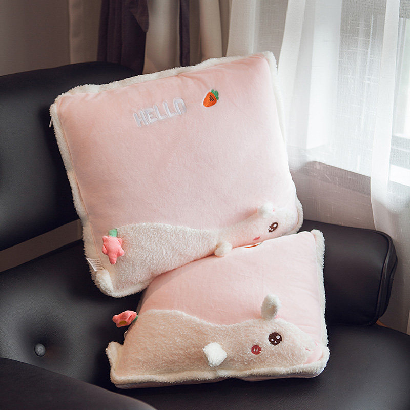 抱枕被子两用女生睡觉办公室午休午睡枕头汽车内车载靠枕冬季加厚,居家布艺,抱枕被,淘宝优惠券,粉丝福利购,淘宝优惠卷