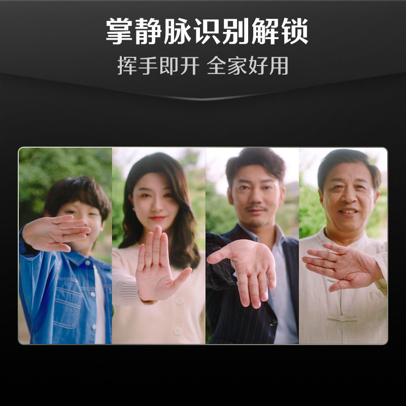 德施曼 麒麟 Q50 FVMax 人脸猫眼智能门锁掌静脉智能锁密码锁