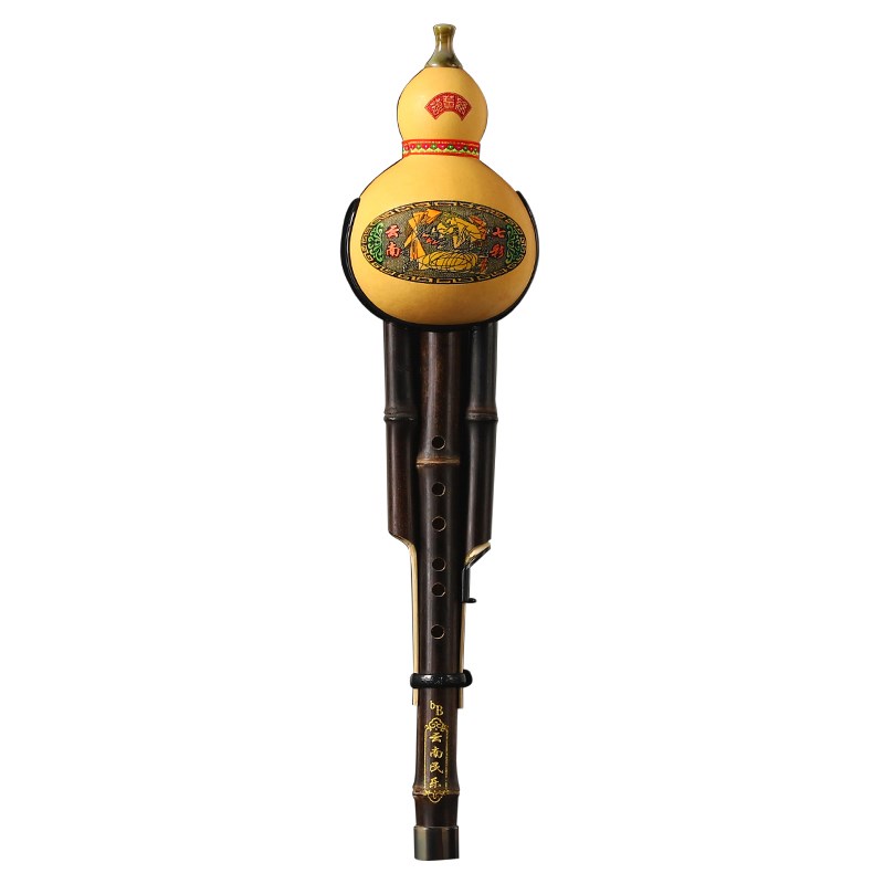 葫芦丝乐器初学者C调降BF调防摔儿童小学生专用旗紫竹凤尾竹七孔