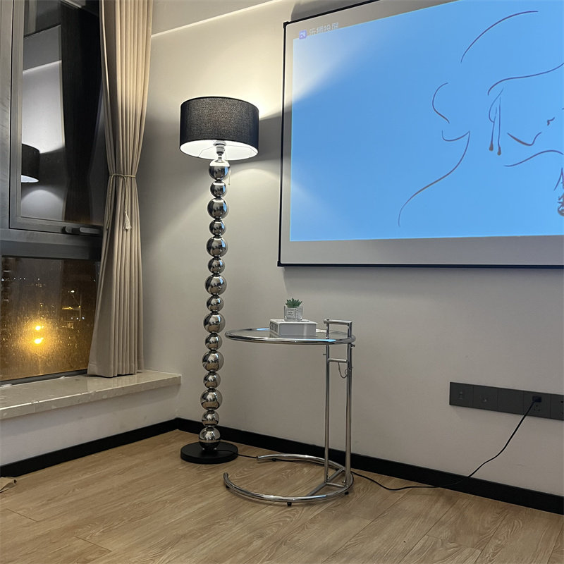 落地灯客厅卧室床头 书房 沙发北不锈钢球ns创意串球钢球立式台灯,家装灯饰光源,装饰落地灯,淘宝优惠券,粉丝福利购,淘宝优惠卷