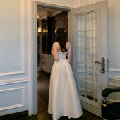 Tongse 香法裙 高级感礼服裙收腰大摆连衣裙订婚长裙吊带裙女