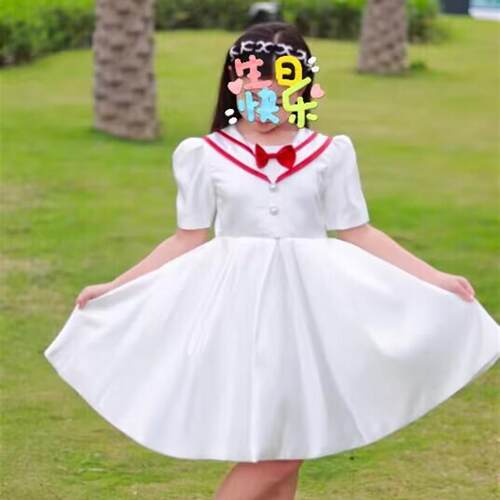 新款六一儿童合唱演出服中小学生合唱团女童朗诵礼服纱裙表演服装
