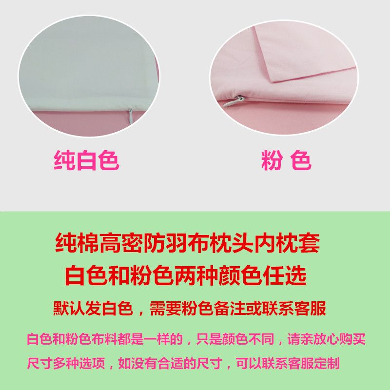 枕芯套枕头芯内胆套加密防羽布荞麦皮决明子拉链单人双人儿童成人