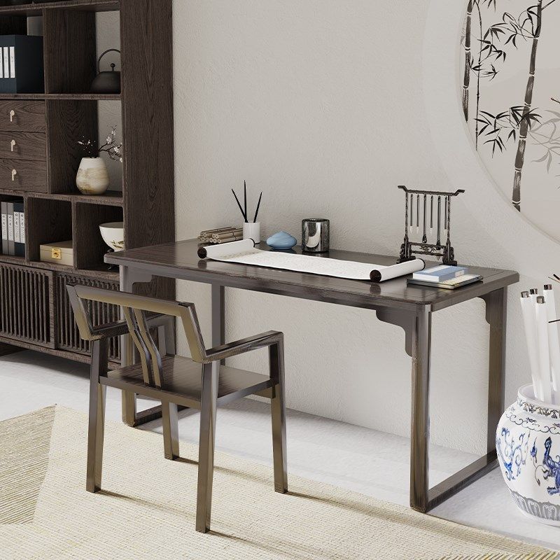 新中式黑胡桃茶桌茶台茶室禅意功夫茶几家用办公室楠竹书法写字桌,住宅家具,家用茶台/茶桌,淘宝优惠券,粉丝福利购,淘宝优惠卷