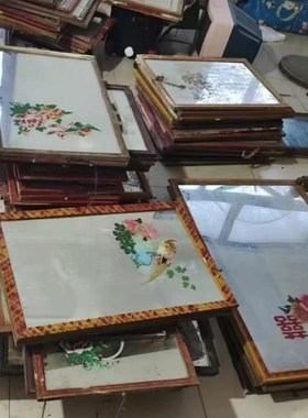 怀旧老物件老式冰糕木箱子煤油灯旧镜子电表合集复古摆件装饰道具