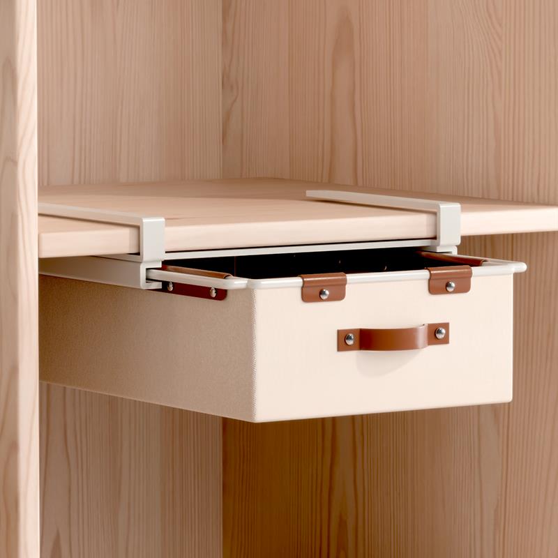 衣柜台下悬挂内衣收纳盒多功能免打孔储物盒抽屉式贴身衣物置物架