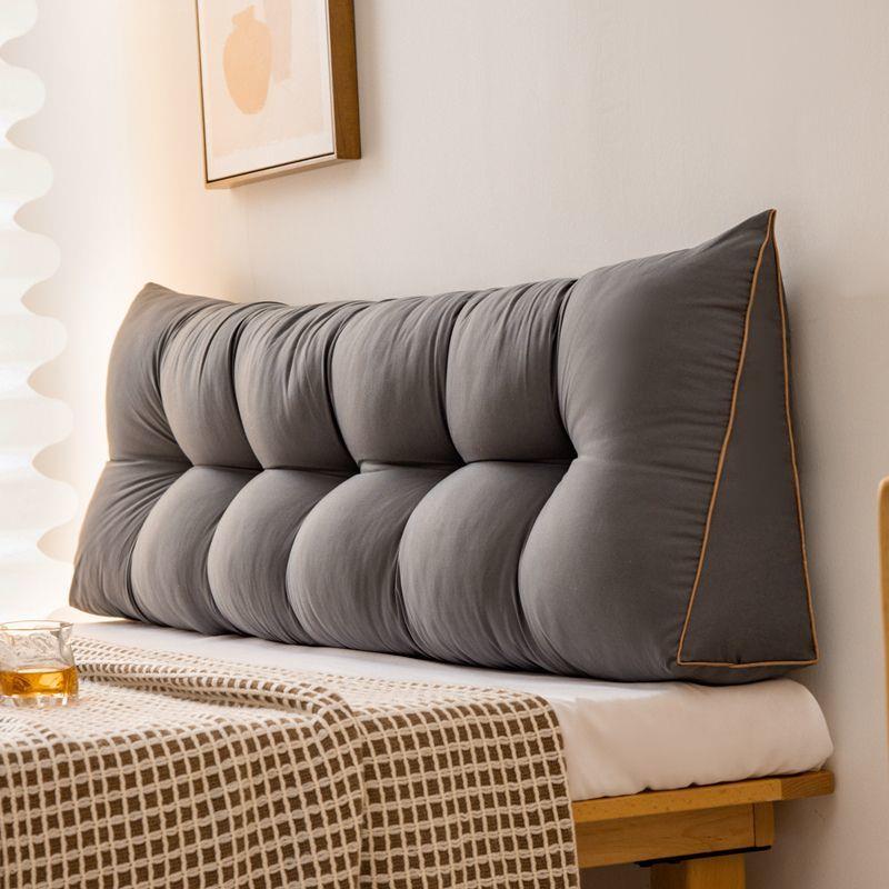 深灰ins风床上靠枕韩版床头靠垫卧室榻榻米软包双人大靠背超软