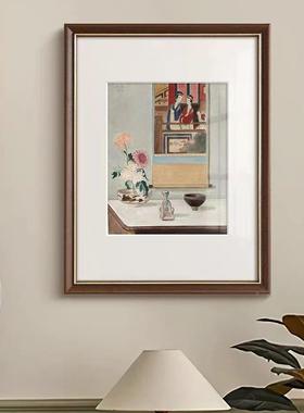 静书挂画法式中国风客厅装饰画中古木风房ZP-030玄关壁画物卧室实