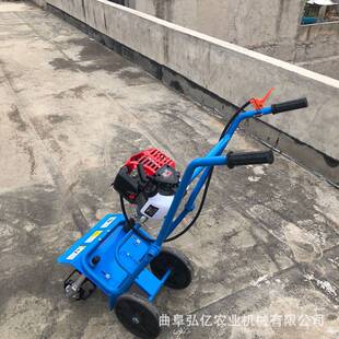 小型推车式汽油松土锄草机园林庄稼地整耕犁田机菜园无死角碎草机