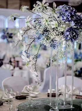 婚庆道具桌克花QDN器亚摆件台装饰路引酒店婚礼堂花艺布力置T道具