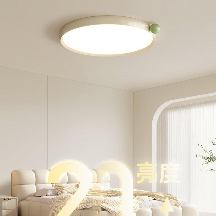 全书光护眼卧DM541室灯具20玉25新款白盘奶油风房吸顶灯简约普瑞
