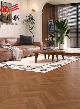 柔光天鹅绒鱼骨砖纹木纹瓷600x1客VSM20mm卧室餐厅仿实木地板0砖