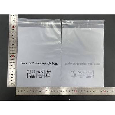 饰品服装包装袋 磨砂透明可堆肥pla塑料袋 全生物降解自粘袋现货