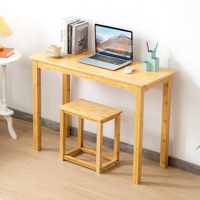F*写简约书桌字电台方学生学习桌脑桌楠竹长条F97J85MS桌长形实木