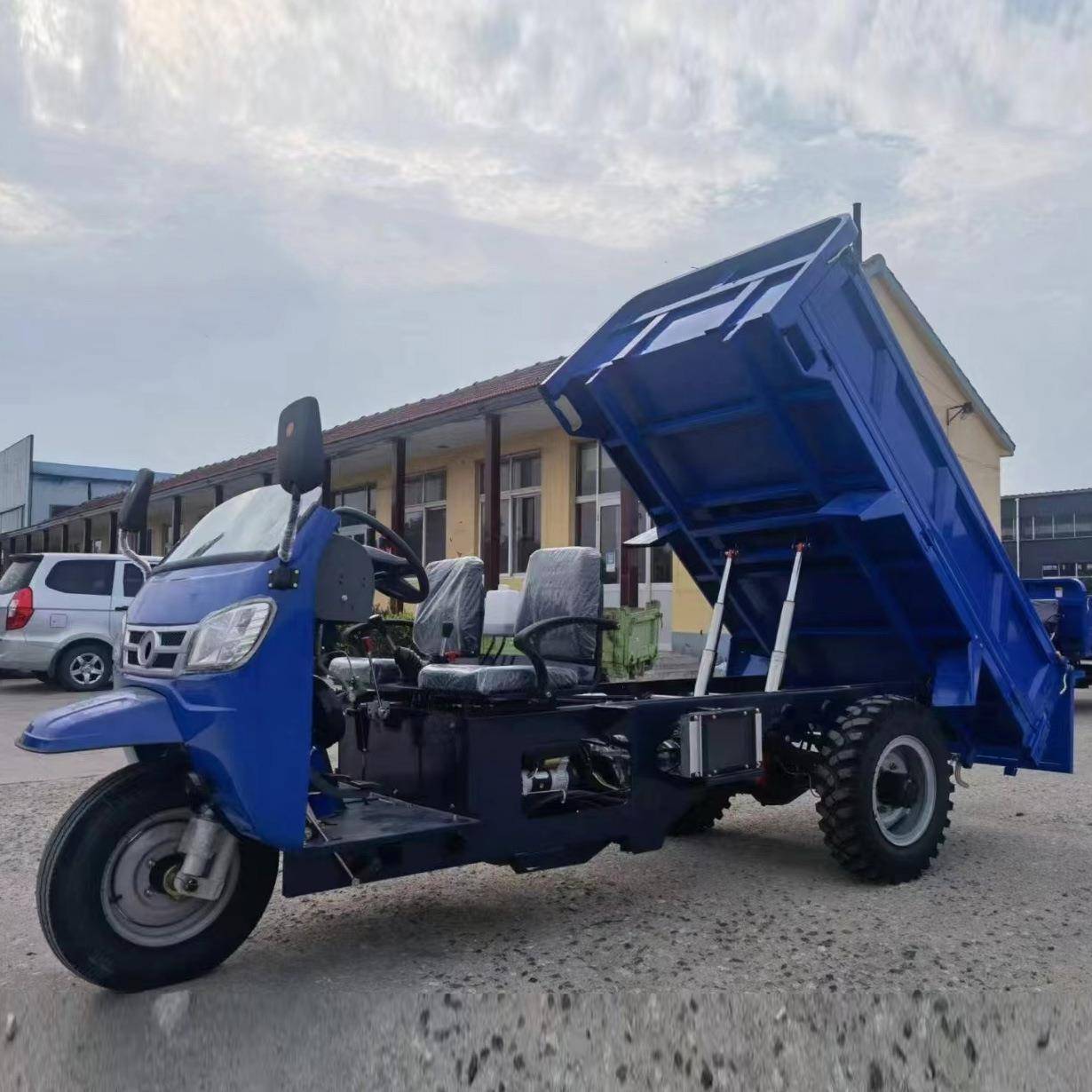 柴油电启动三轮车农用工程自卸运输车大马力柴油三轮车