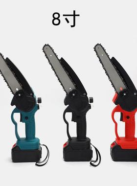 伐木锯电修枝无线锂电动电锯家用迷FXG锯链你锯充电式单手锯