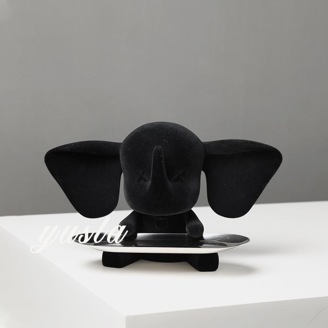 设卡饰通可爱摆件家居客厅儿童房动玄关柜钥物匙收纳托盘摆软GDO