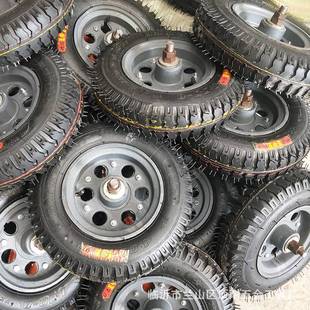 顶耐 减震充气单轮 400-8工业轮16寸特重型橡胶pu充气单轮