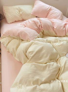 类母婴磨级可裸睡超柔水洗毛床单四件A套床笠套学生宿被舍IGA三件
