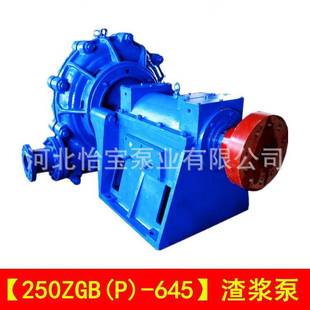 250ZGB（P）-645 渣浆泵卧式高扬程矿用 泥浆泵杂质泵电厂灰渣泵