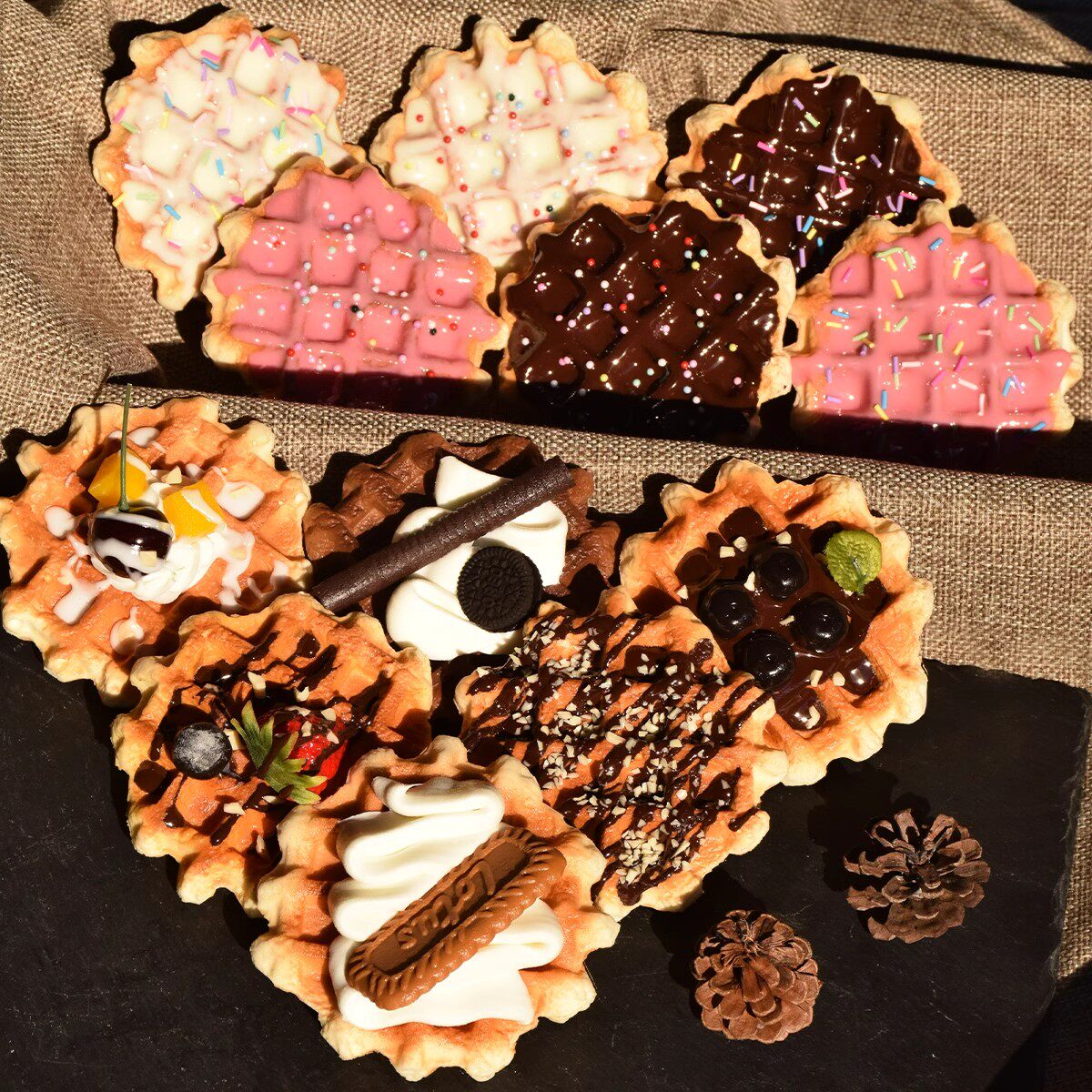 仿真可颂华夫饼冰淇淋模型装饰道具摆件展示水果下午茶咖啡店模型,鲜花速递/花卉仿真/绿植园艺,仿真果蔬,淘宝优惠券,粉丝福利购,淘宝优惠卷