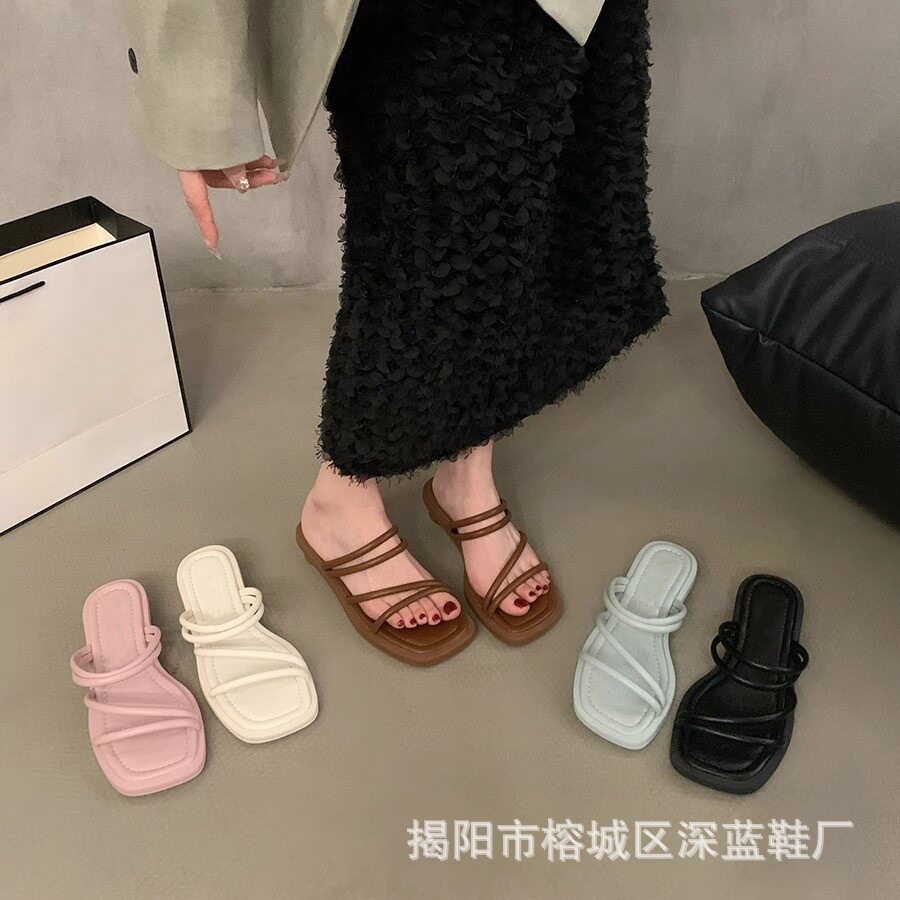两穿法式晚风凉鞋女款2025新款