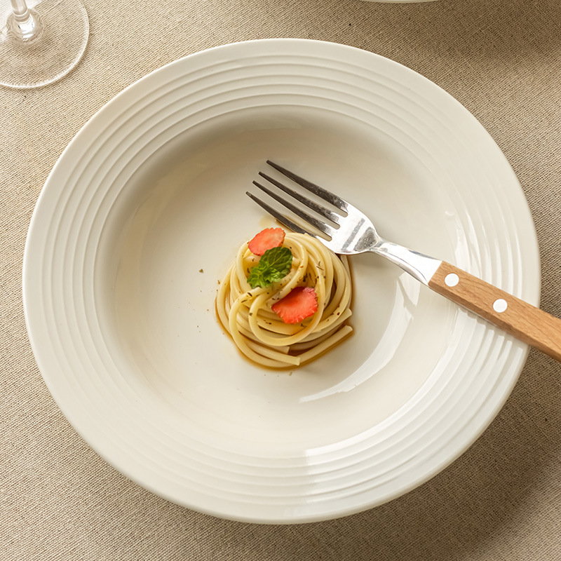 餐具瓷器套装白色盘子菜盘陶瓷碗碟家用汤碗面碗米饭碗