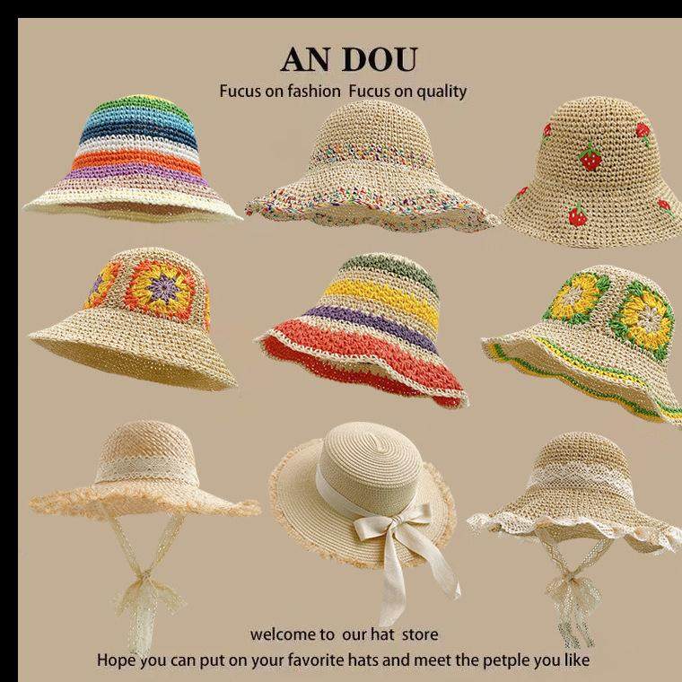 春天帽子女可折叠编织草帽渔夫帽2025新款夏季防晒遮阳帽出游沙滩,服饰配件/皮带/帽子/围巾,帽子,淘宝优惠券,粉丝福利购,淘宝优惠卷