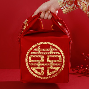 喜盆新娘红包大号袱布 包袱皮结婚一对包裹布婚礼女方家用陪嫁套装