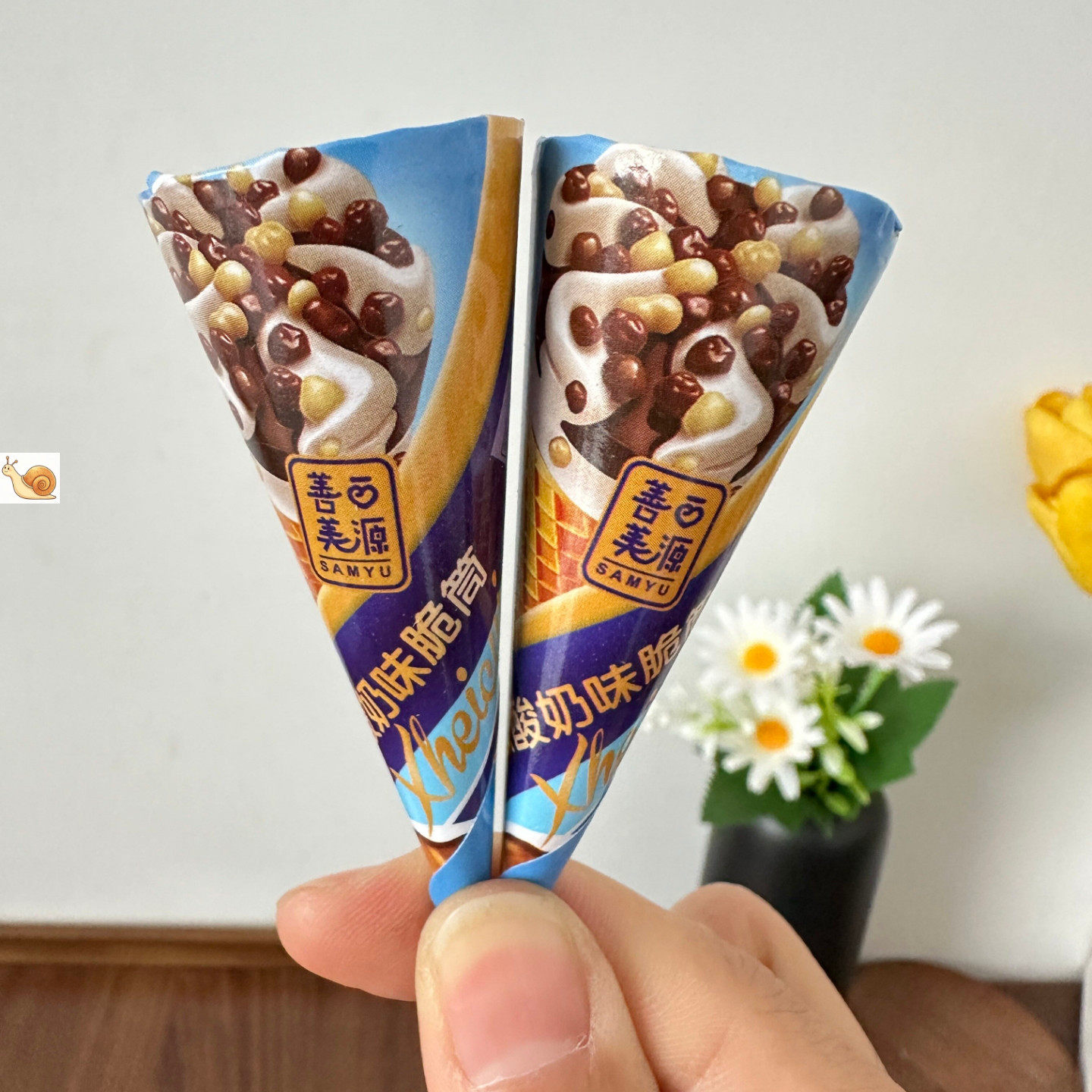 善美源巧克力酸奶味脆筒