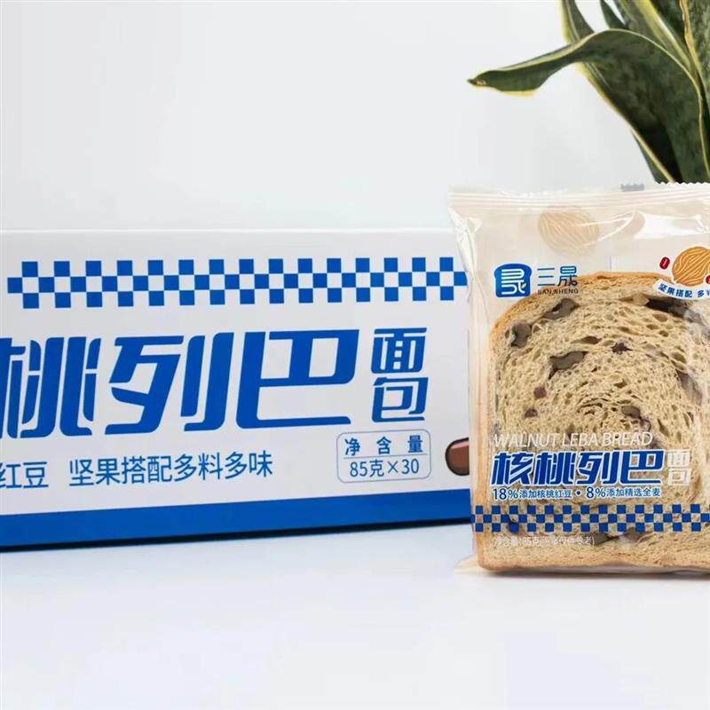 核桃列巴面包坚果吐司切片营养早餐代餐饱腹零食糕点小吃