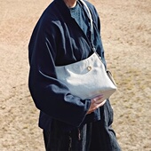 李娜同款 山下有水循迹hobo包植鞣牛皮单肩斜挎休闲通勤包女