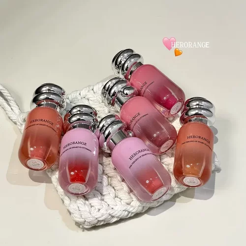 HERORANGE镜漾心悦沁彩唇釉滋润水光清爽不粘腻持妆显嫩显白唇釉