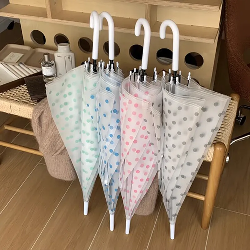 高颜值上学卡通伞雨伞女生现货凯蒂猫透明kitty长柄