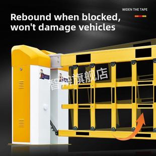 停车场空降闸栅栏杆电动升降杆门卫拦车起落杆铝合金50*150*1.5厚