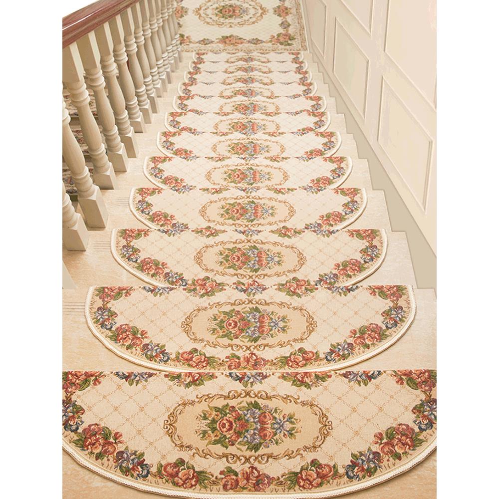 楼梯垫踏步垫免胶自粘楼梯踏步垫实木防滑家用欧式地毯满铺防滑垫