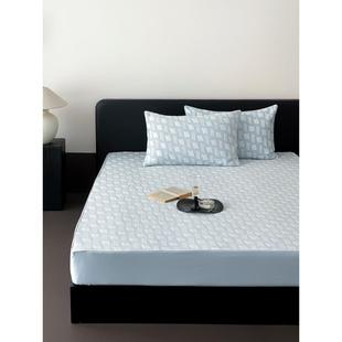 休闲风格 凉豆提花冰丝垫三件套可水洗空调软垫1.5米1.8米适合 夏季