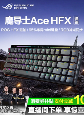 ROG魔导士AceHFX磁轴键盘RT小蜜蜂战队夺冠键盘