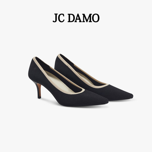 JCDAMO时尚尖头高跟鞋单鞋