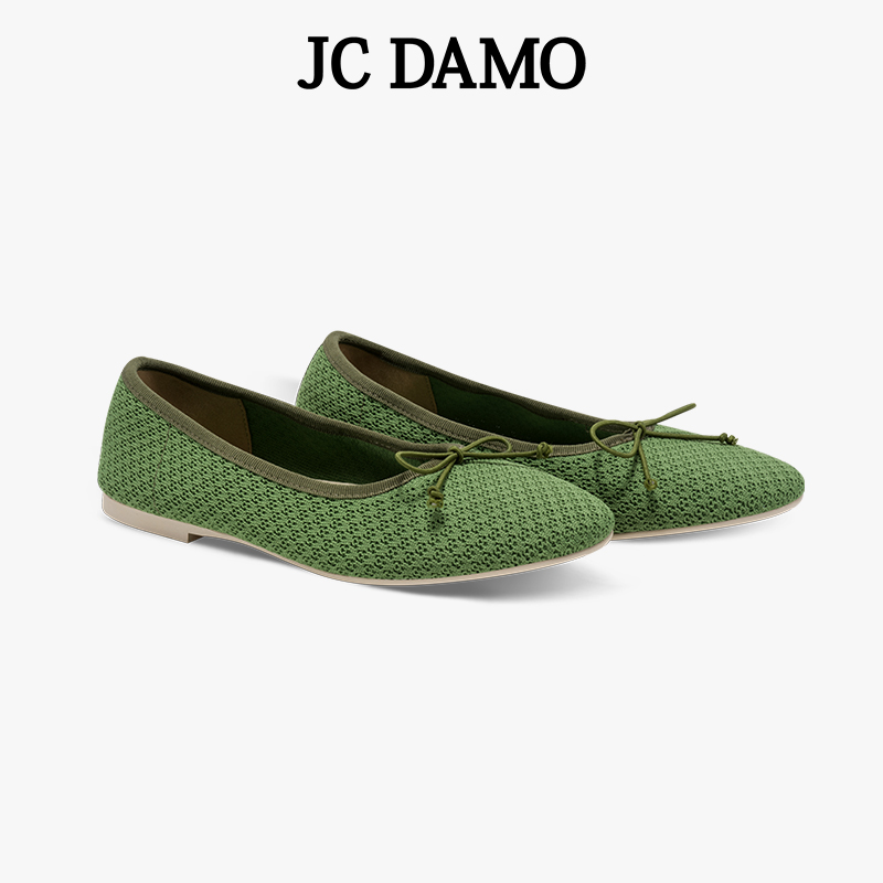 JCDAMO时尚飞织尖头单鞋