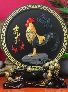 金鸡摆件大公鸡工艺品生肖鸡招财风水家居客厅电视酒柜创意小装饰