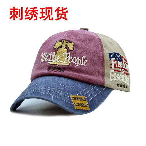 现货刺绣WE THE PEOPLE美国250周年庆帽子US250th纪念棒球帽