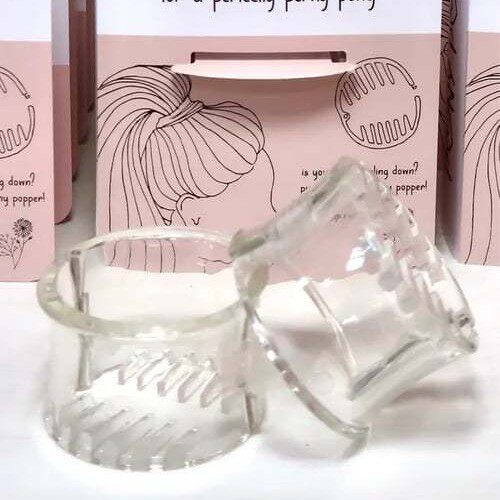 创意热卖小众款Pony Popper Hair Clip塑料女士浓密的马尾辫发夹