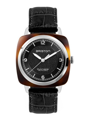 BRISTON CLUBMASTER LEGEND 传奇系列玳瑁框黑盘黑带HMS机械表